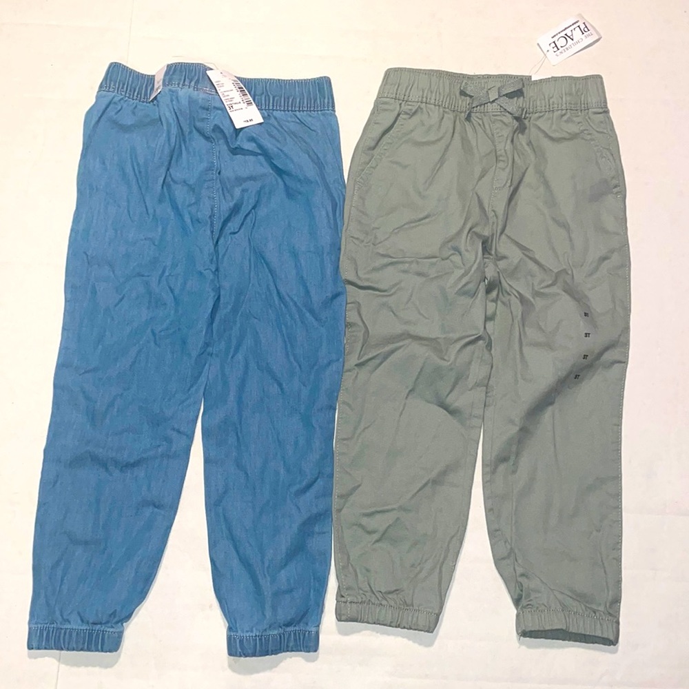 Children place 3-t jean cargo pants for little girl brand new